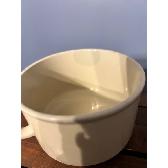 SOUP Beige Stoneware Mug Made In Japan‎ MCM Retro Kitchsy Veggies Dinnerware - Picture 9 of 9